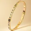 Pulseras Transfronterizas de Acero de Titanio para Niñas, Pulseras de Acero Inoxidable Que No Se Desvanecen, Diseño de Nicho con Patrón de la Gran Muralla, Pulseras Simples y de Moda