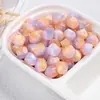 Cuentas Octogonales de Color Crema Soñador con Gradiente, Cuentas Irregulares, Cuentas Redondas, Cuentas Sueltas para Pulseras y Collares Hechos a Mano DIY, Accesorios de Joyería