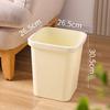 Venta al por mayor de fábrica Hogar Sin tapa Anillo de presión Cocina Baño Sala de estar Bote de basura Gran capacidad Cesto de papel Limpieza Cesto de basura