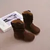 Botas femininas de outono estilo coreano com salto empilhado, novas botas de bebê vintage da moda, botas western de outono e inverno 2026, botinhas infantis