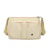 Bolso cruzado de tela de nailon estilo coreano, moderno y simple, con múltiples compartimentos para mujer, bolsa de almacenamiento ligera para otoño e invierno, mochila versátil de gran capacidad