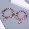 Nueva pulsera de Papá Noel de Navidad amor imán succión pulsera de pareja un par regalo para novias joyería de mano festival