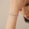 Pulseira Dupla Camada Estrela Novo Estilo Coreano Contas em Forma de Estrela Design de Nicho Fashionável Simples Versátil Joia de Alta Qualidade