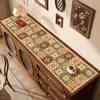 Tapete de Mesa Retro Estilo Americano, Toalha de Mesa de Luxo Leve de Alta Qualidade, Tapete Protetor de Bancada de Gabinete de TV, Tapete Anti-Sujeira para Gabinete de Sapatos