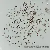 Anel Quadrado Pequeno de Diamante Zircônia 5A Acessórios de Diamante para Nail Art, Strass Brilhantes em Duas Fileiras, Mini Diamantes Irregulares de Fundo Plano para Decoração de Unhas