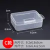 Wg6Qpp Caja Pequeña Rectangular Caja de Plástico Caja de Embalaje Tornillo Pequeño Hogar Caja de Almacenamiento Transparente Joyería Piezas de Ferretería