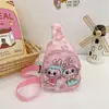 Bolsa de Pecho Nueva para Niños de Comercio Exterior Estampado de Dibujos Animados Bolsa Cruzada para Niños y Niñas Guardería Linda Casual Monedero Bolsa de Hombro