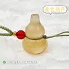 Pingente de Pedra Olho de Gato Natural e Jade em Forma de Cabaça para Mulheres, Joias de Luxo Leve para Aumentar a Fortuna Atacado