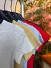 Camiseta Sencilla de Color Sólido con Cuello Redondo y Manga Corta para Mujer 2026 Estilo Coreano Moda Ajustada Top en Rojo Ankara