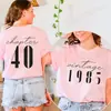 Camisa Casual de Manga Corta con Cuello Redondo para Mujer Estampada de Algodón 40 Algodón Europeo y Americano del Sudeste Asiático