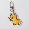 Chaveiro de Acrílico de Dinossauro Fofo Desenho Animado Pingente DIY Anime Personalizado Mercadoria de Casal Atacado Desenho Animado Anime