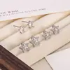 Pendientes de Estrella de Cinco Puntas de Circonita Super Brillantes para Mujer, Lujo Ligero, Exquisitos y de Alta Gama, Pendientes de Estilo Nuevo, Pendientes Súper de Hada y de Hermoso Temperamento