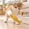 Juguete para Gatos Hierba Gatera Pez Artificial Pez de Lino Juguete para Gatos Juguete para Masticar y Limpieza Dental para Gatitos Juguete para Mascotas