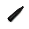Mini XLR de 4 pines P-Pin Carcasa Chapada en Oro Negro Chapada Enchufe para Micrófono Mezclador Amplificador