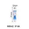 Interruptor Automático Chint Nxb-64 Control de Interfaz Micro Interruptor de Aire Tipo C Pequeño Fabricante Venta Directa Interruptor Interruptor de Aire