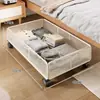 Caja de Almacenamiento Debajo de la Cama para Uso Doméstico con Ruedas, Caja de Almacenamiento Extraíble Móvil para Ropa, Colchas y Juguetes Debajo del Sofá