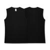 Colete sem mangas de algodão puro de duas peças para esportes de fitness solto masculino 2022 verão camiseta branca colete base camisa