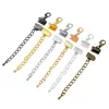 Accesorios para Joyería Hechos a Mano DIY Conector de Cierre de Langosta Cadena de Extensión Cadena de Cola Clip de Extremo de Cordón Gota de Agua Pequeña Pinza para Cordón