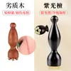 Herramienta de tres puntas Suzaku: Peine Masajeador Ocular Pequeño Flor de Loto de Palo de Rosa de Cálao, Peine Meridian, Masajeador de Puntos de Acupuntura Facial, Estirador de Tendones Faciales
