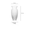 Jarrón de cristal con forma de trompeta, decoración de mesa transparente de alta gama, arreglo floral para sala de estar, recipiente hidropónico simple para flores frescas