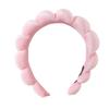 Amazon Transfronterizo Toalla Terciopelo Torcido Diadema para Mujer Parte Superior Craneal Alta Esponja Terciopelo Diadema Simple Exquisita Accesorios para el Cabello Facial