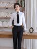 Camisa morada color vino blanco para hombre ropa de trabajo para maestro ventas de seguros belleza automotriz atuendo de negocios hotel ocho colores opcionales