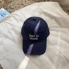 Gorra de Béisbol Lavada de Algodón Moda Estilo Coreano Bordado de Letras Parte Superior Suave Unisex Visera Protectora del Sol Primavera y Verano