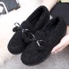 Zapatos de Tela Old Beijing Estilo Nuevo Invierno 2026 con Forro de Felpa para Calidez, Pantuflas de Algodón para Mujer de Uso Diario en Casa y en Interiores, Zapatos de Algodón sin Cordones