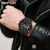 Reloj Sanda Juvenil de Aspecto Elegante Personalizado Tres Dimensiones Doble Pantalla Deportivo Electrónico Snooze Resistente al Agua Venta al por Mayor