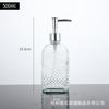 Botellas de Gel Antibacterial de Gran Capacidad Transfronterizas, Botellas Dispensadoras Transparentes de Vidrio con Impresión para Uso en Hotel y Hogar en Stock