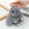 Pele de Coelho Rex Sintética Pingente de Coelho Morto Chaveiro Coelho Fofo Bolsa Celular Decoração de Carro Pingente Fabricante Atacado