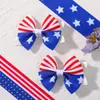 Amazon Día de la Independencia Americana Set de Pinzas para el Cabello con Lazo para Niños Set de Accesorios para el Cabello de Estrellas y Rayas Lindos Accesorios para el Cabello de Bebé