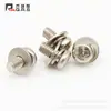 Tornillos de Cabeza Redonda Ranurada en Cruz Jalisco Tres Combinaciones Tornillos Tres en Uno M3M4M5M6 Color Níquel
