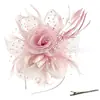 Diadema de Flores de Plumas de Carnaval Transfronterizo Fiesta Fiesta de Desempeño Accesorios para el Cabello de Plumas Diadema Accesorios Retro para el Cabello de Novia