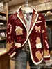 Sitio independiente transfronterizo Amazon TEME blazer de pana para hombre de manga larga con doble bolsillo
