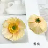 Cabezas de flor de amapola artificiales, accesorios de cabeza de flor falsa de margarita para manualidades, materiales para pasadores de pelo, decoraciones para fotografía del hogar