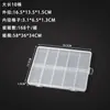 Caja Rectangular Transparente de Plástico con 10 Compartimentos para Guardar Lentes de Contacto, Accesorios de Ferretería y Caja para Empaquetar Cuentas