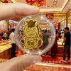 Shuibeike Año del Caballo Hazte Rico 999 Oro Pegatina para Teléfono 2mg Riqueza Instantánea Pegatina Trasera con Contenido de Oro Pequeño Regalo