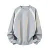 Sudadera Casual con Cuello Redondo, Bloques de Color, Estilo Americano para Hombre, Nueva Colección Otoño/Invierno 2026 - Algodón Chino de 400G, Talla Grande, Corte Holgado, Top de Moda