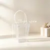 Bolsa de Flores Trapezoidal Transparente Dia dos Namorados Chinês Bolsa de Mão PP Sacola de Presente para Flores Sacola de Embalagem para Flores em Grupo Formato T