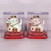 Gato de la Suerte Solar Automático con Movimiento Decoración para Coche Adorno Creativo para Hornear Pasteles en Casa Regalo Cultural y Creativo