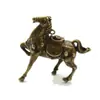 Colgante Retro de Caballo de Latón para el Éxito Adornos de Cobre Mascota de Té Antigua Llavero de Coche de Bronce Caballo del Zodiaco