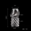 Funda de pene con púas para partículas grandes para hombres, anillo de bloqueo de pene, producto erótico para estimulación clitoriana para adultos, juguete de anillo para pene