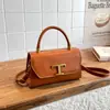Estilo Comercio Exterior Minimalista para Mujer 2026 Gran Capacidad Vintage Casual Hebilla de Cierre Bolso de Hombro Cruzado Bolso Cuadrado Pequeño