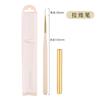 Kit de Canetas para Nail Art com Cabo de Madeira, 12 Peças, Pincéis para Pintura de Unhas, Canetas de Desenho de Linhas, Canetas para Fototerapia, Canetas para Efeito Degradê, Canetas para Nail Art