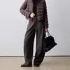 Pantalones Deportivos Casuales de Forro Polar Th~Row de Moda Relajados Ligeros Desestructurados con Cintura de Cordón Ligeramente Curvos Sin Costura Lateral