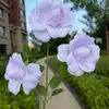 Flores artificiais de rosa fada com 3 flores para casamento e decoração de casa, parede de flores, arranjo de salão de casamento, vitrine externa