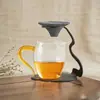 Nuevo Estilo Colador de Té Xiangyun Sin Poros y Filtro Integrado Taza de Ceremonia Embudo Filtro de Café Juego de Té para Preparar Té, Filtro de Cerámica