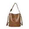 Bolso bandolera retro estilo Hong Kong 2026 nuevo bolso de hombro de moda bolso cubo texturizado bolso bandolera simple para mujer de uso diario
