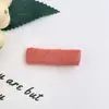 Pinzas para el Cabello de Algodón Color Caramelo, Pinzas de Pato Completamente Cubiertas de Tela, Base Estilo Coreano para DIY, Accesorios de Joyería Semi-Terminados Hechos a Mano